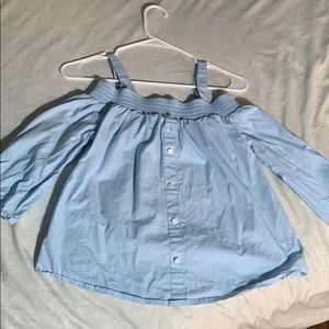 Size S Sweet Wanderer Baby Blue Blouse